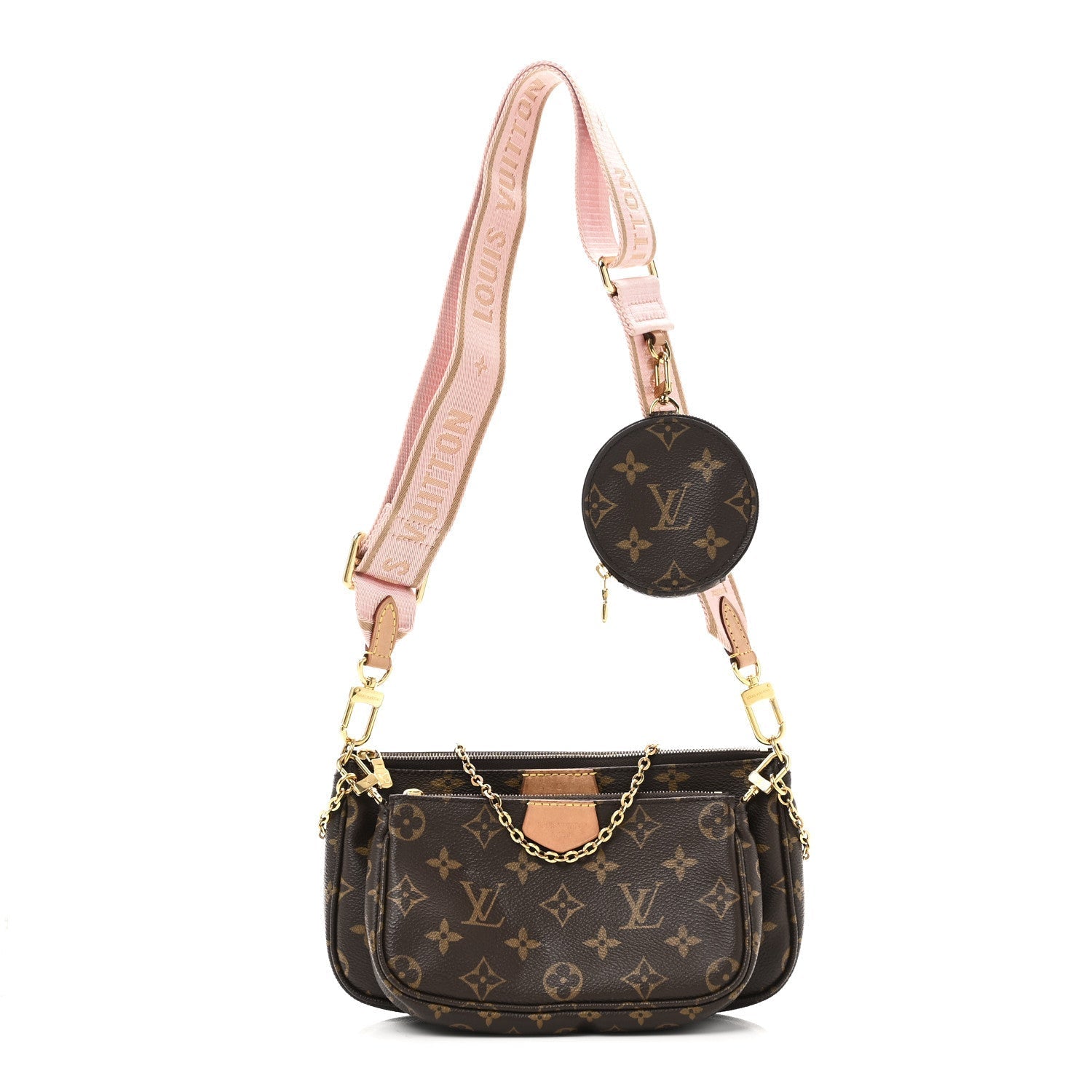 Monogram Multi Pochette Accessories Rose Clair