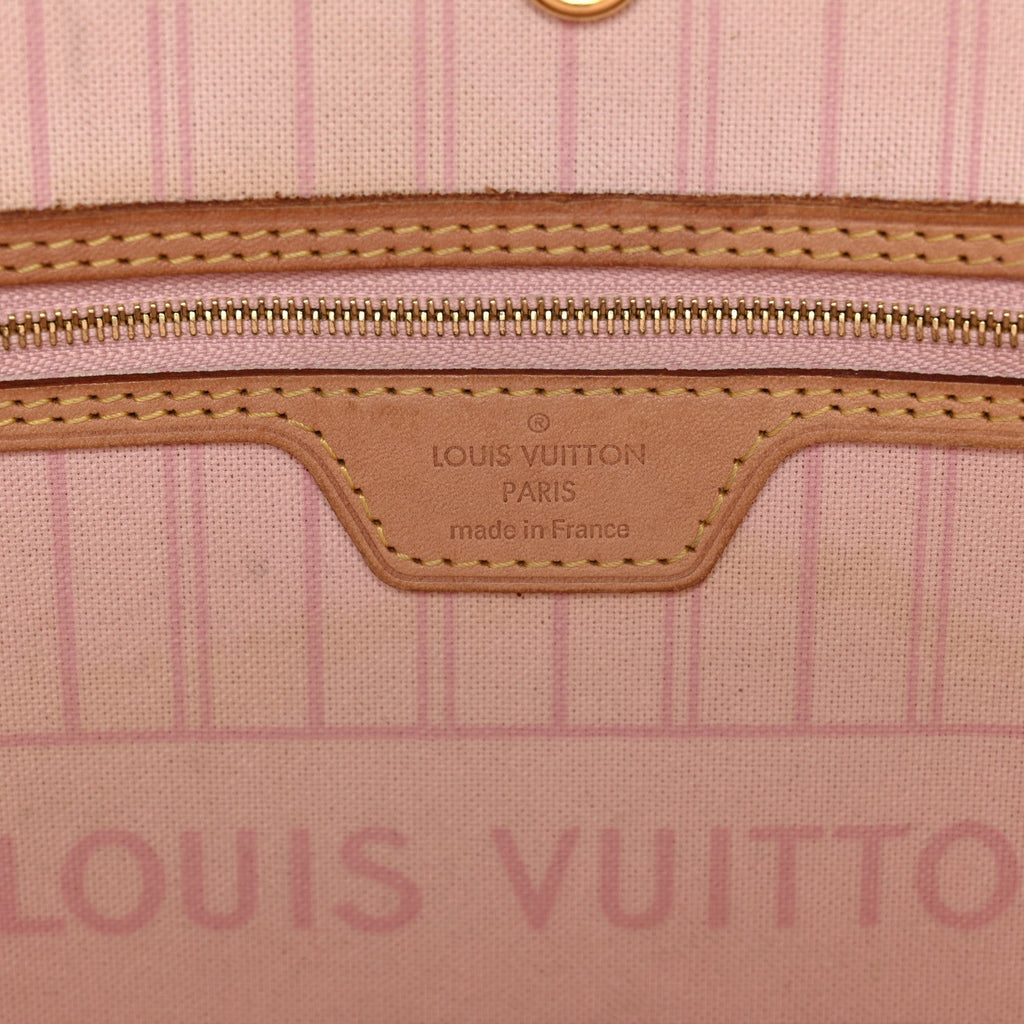 Damier Azur Neo Neverfull MM Rose Ballerine