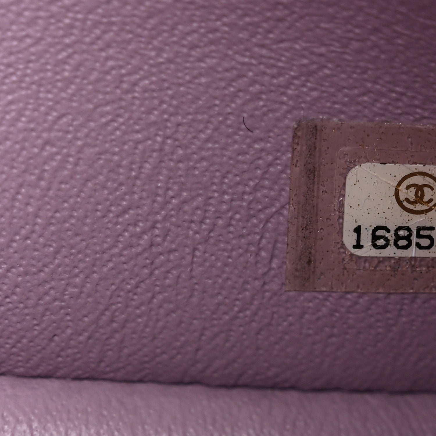 Lambskin Quilted Jumbo Double Flap Light Purple