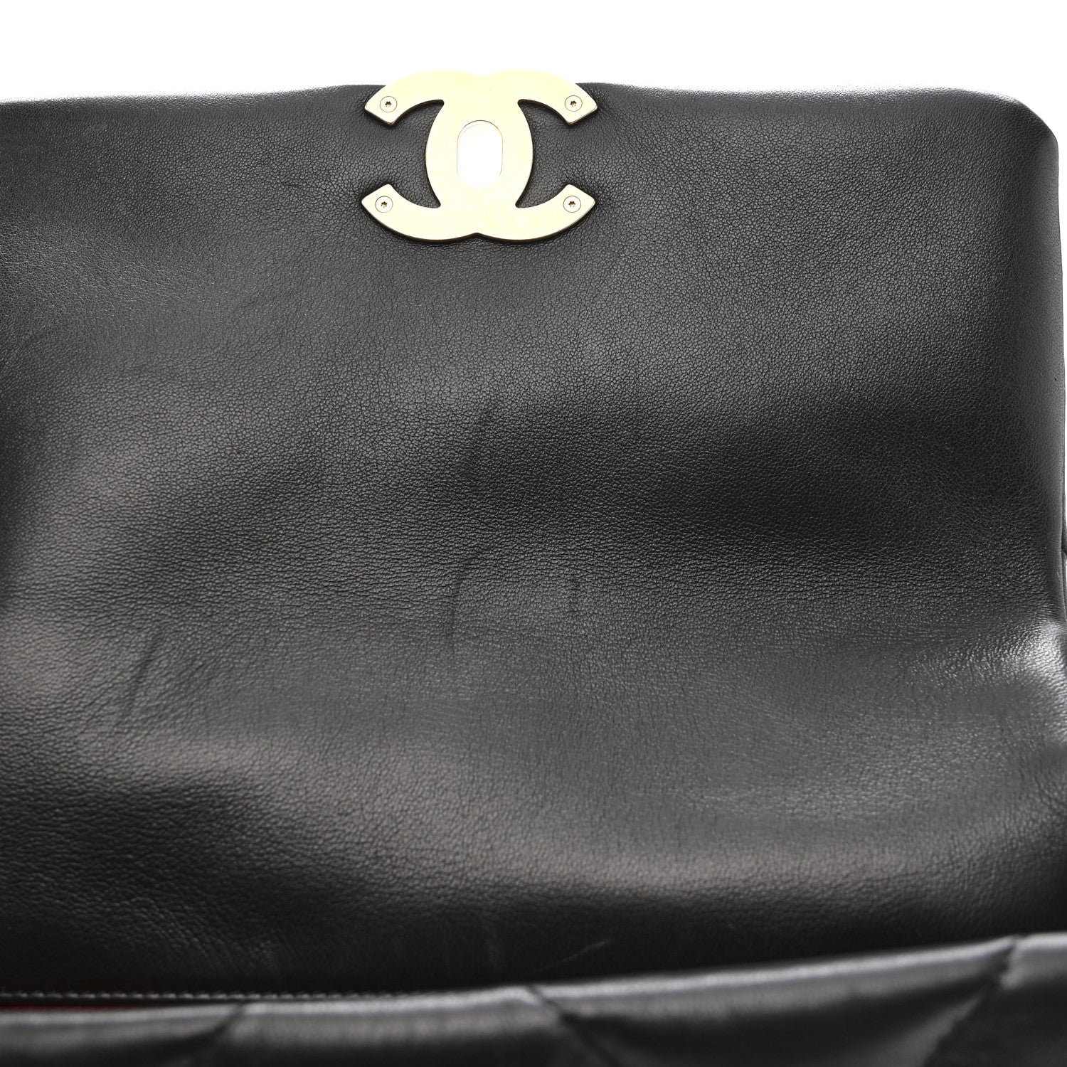 Lambskin Quilted Medium Chanel 19 Flap Black