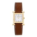 Stainless Steel Epsom 26mm Heure H Hour Quartz Watch Gold