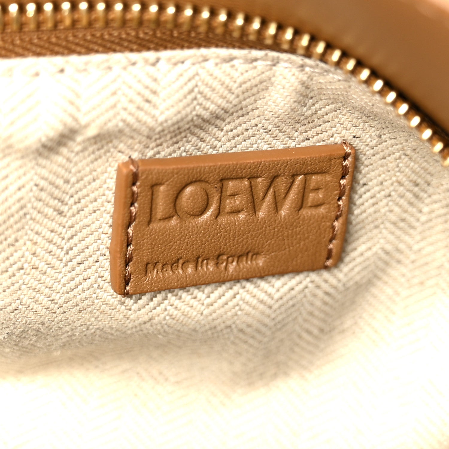 Calfskin Suede Small Puzzle Bag Oak