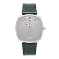 Stainless Steel Calfskin 35mm Grip Quartz Watch Green