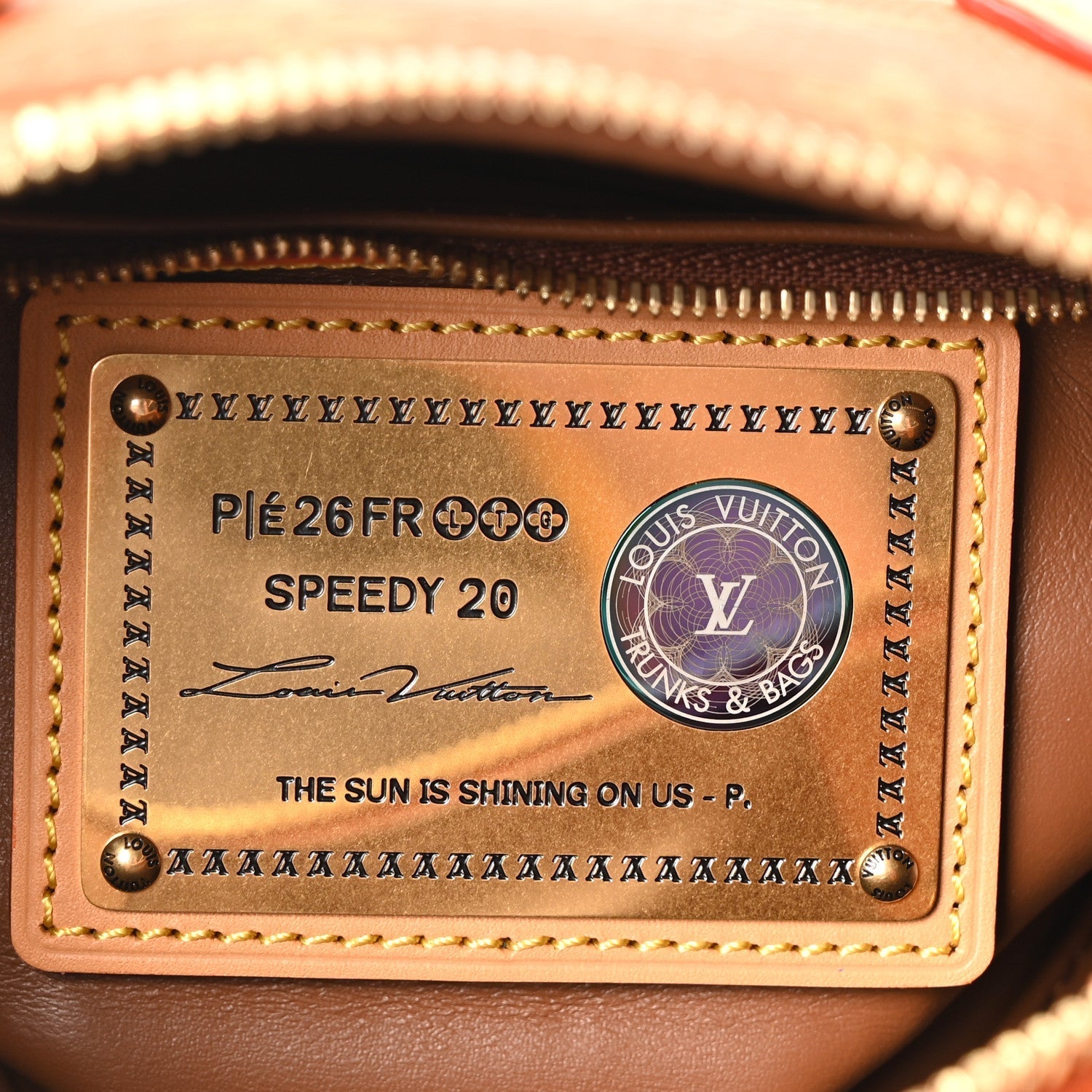 Calfskin Monogram Speedy P9 Bandouliere 20 Ochre