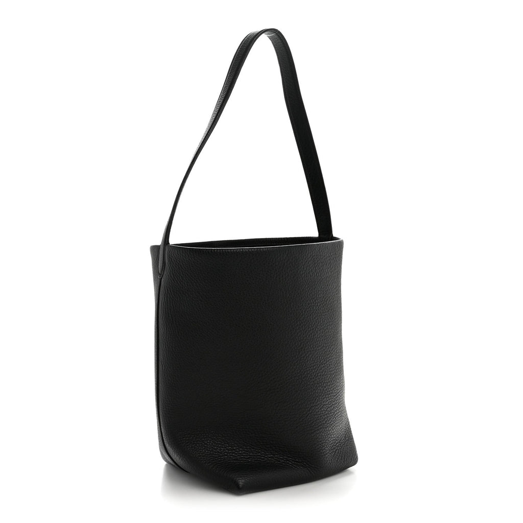 Grained Calfskin Medium N/S Park Tote Black