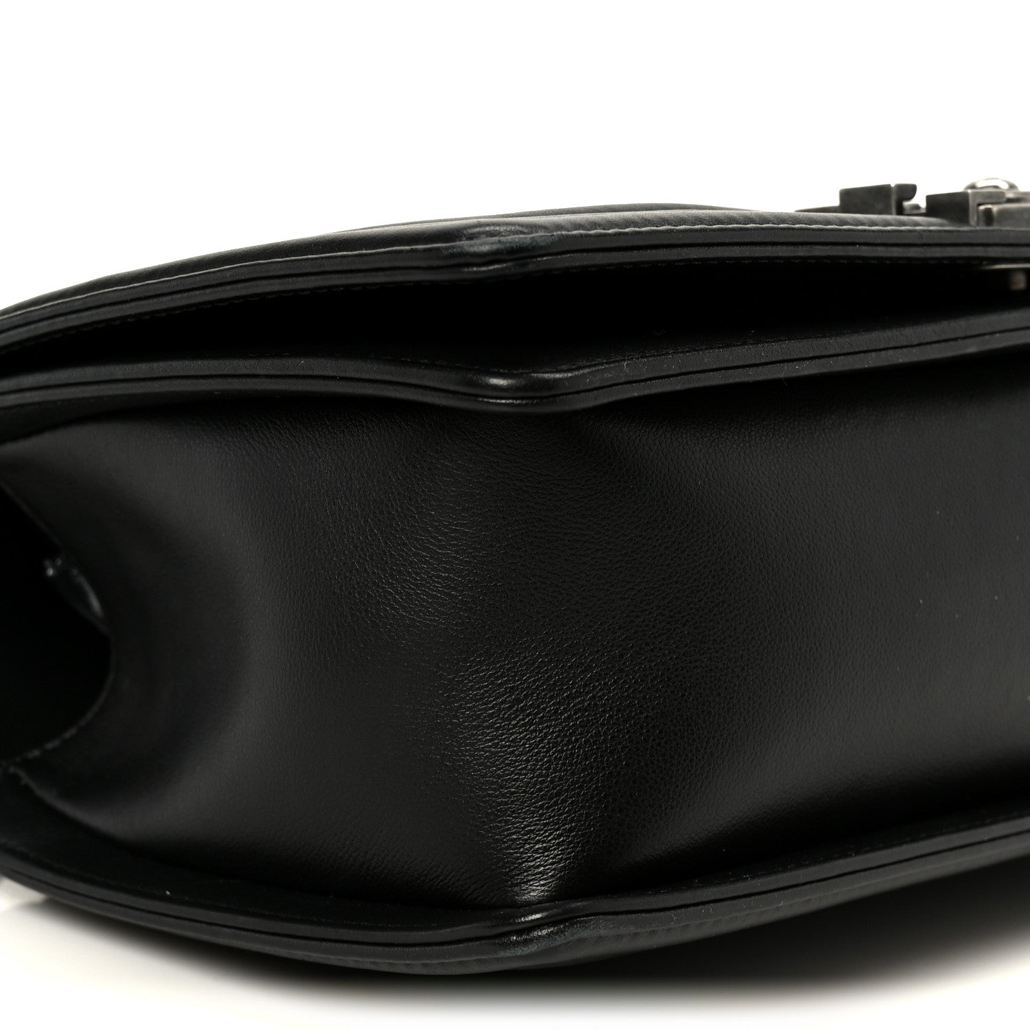 Calfskin Quilted Medium Boy Flap Black