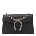 Dollar Calfskin Crystal Super Mini Dionysus Shoulder Bag Black