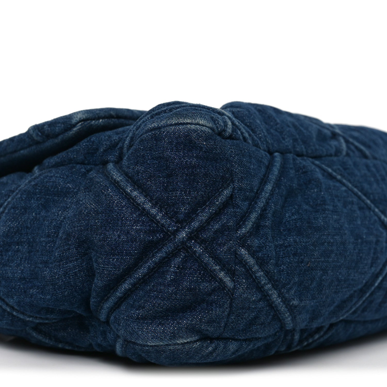 Denim Quilted Large Chanel 19 Flap Blue