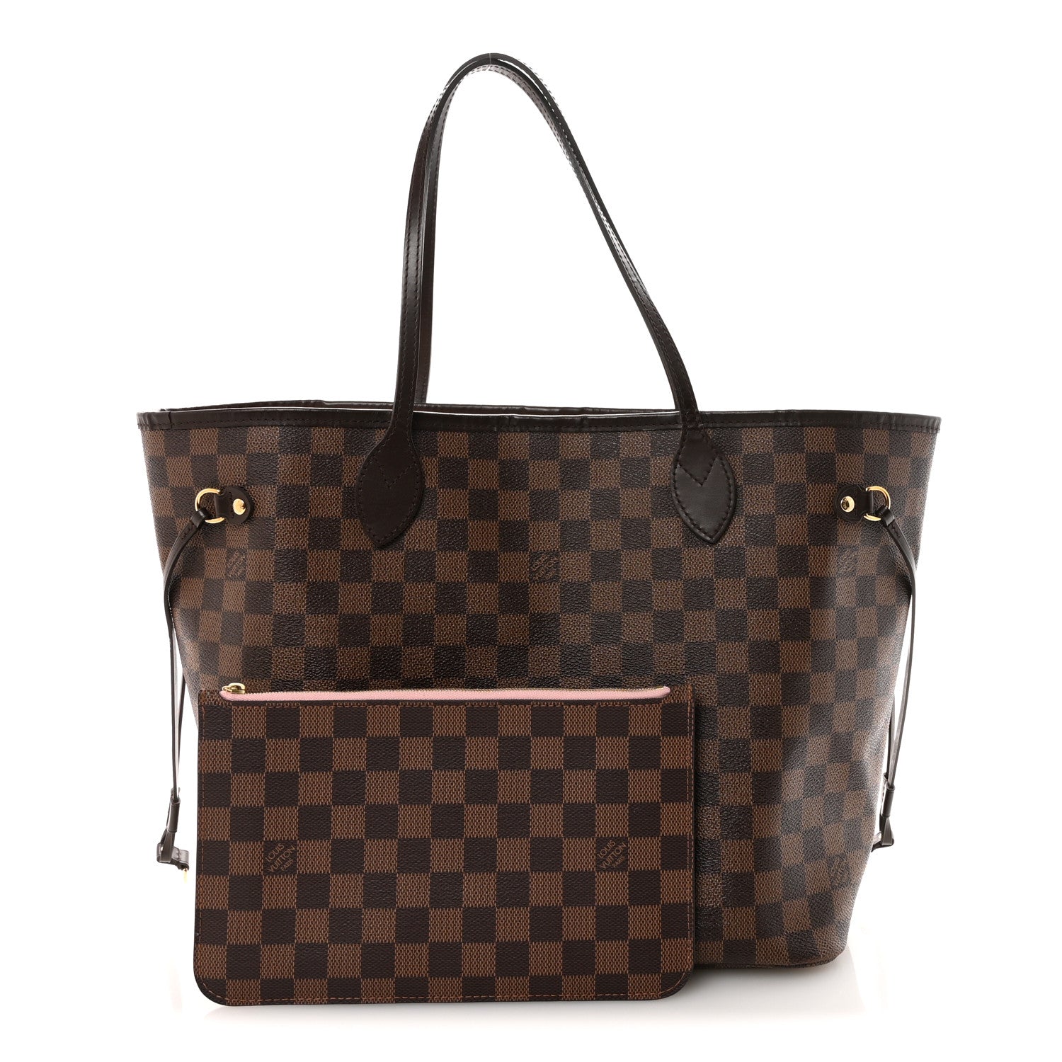 Damier Ebene Neo Neverfull MM Rose Ballerine