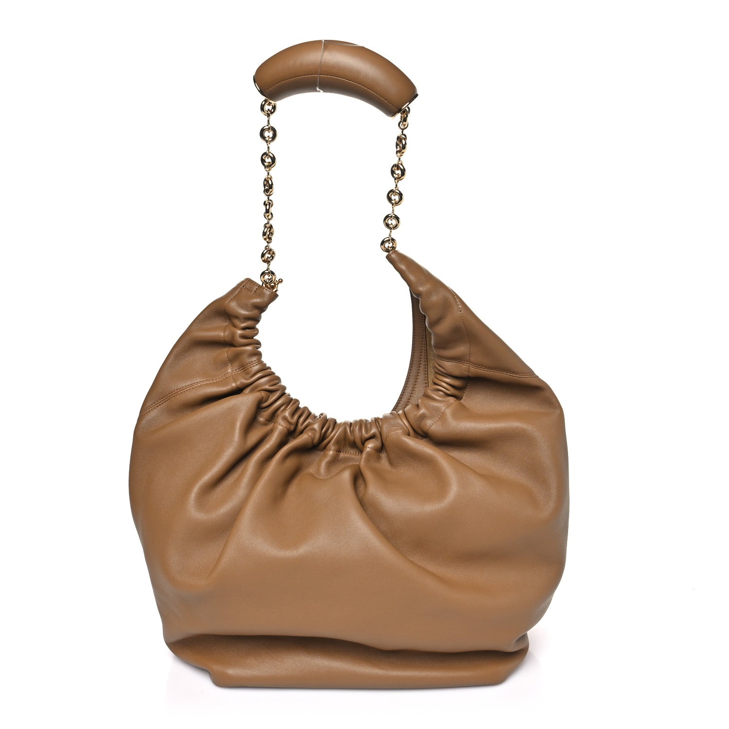 Mellow Nappa Small Squeeze Bag Oak