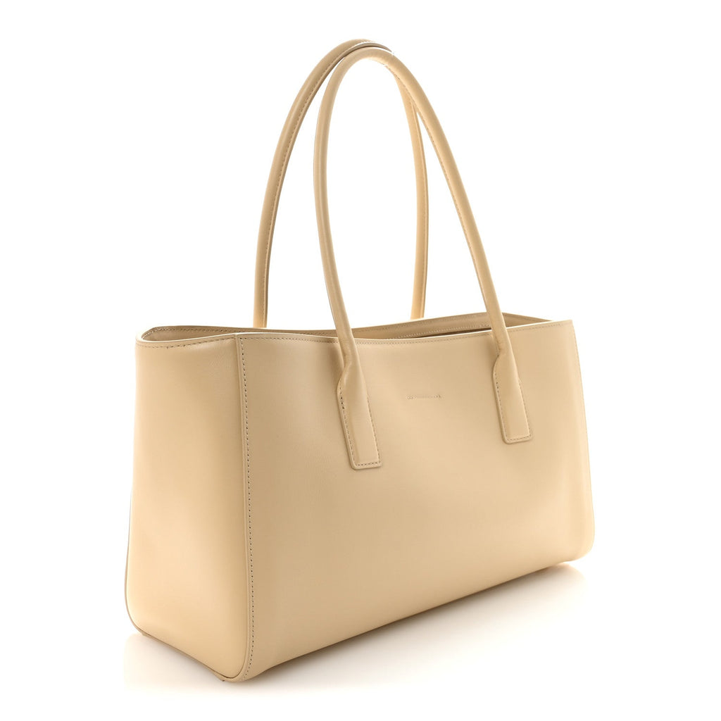 Calfskin Archetype Small Shopping Tote Beige