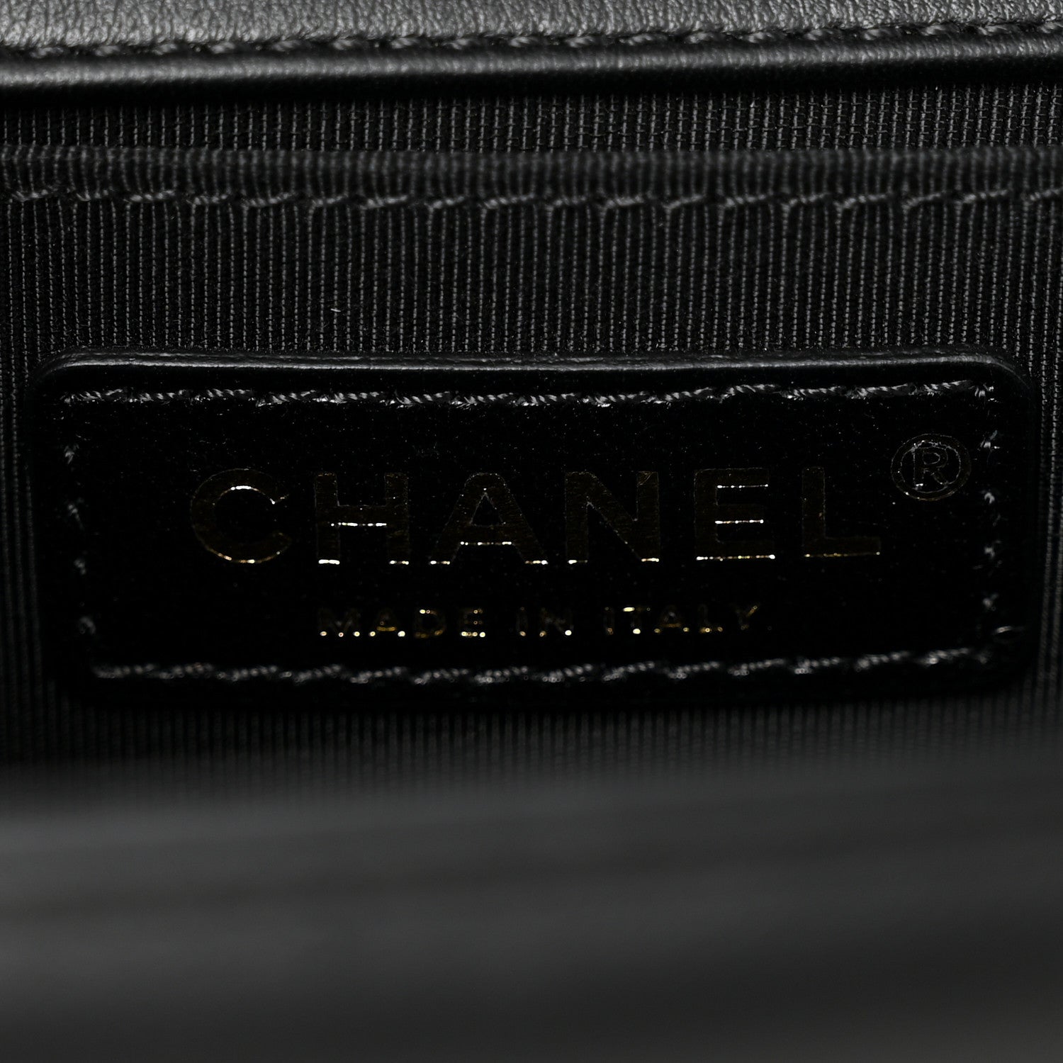 Calfskin Quilted Medium Boy Flap Black