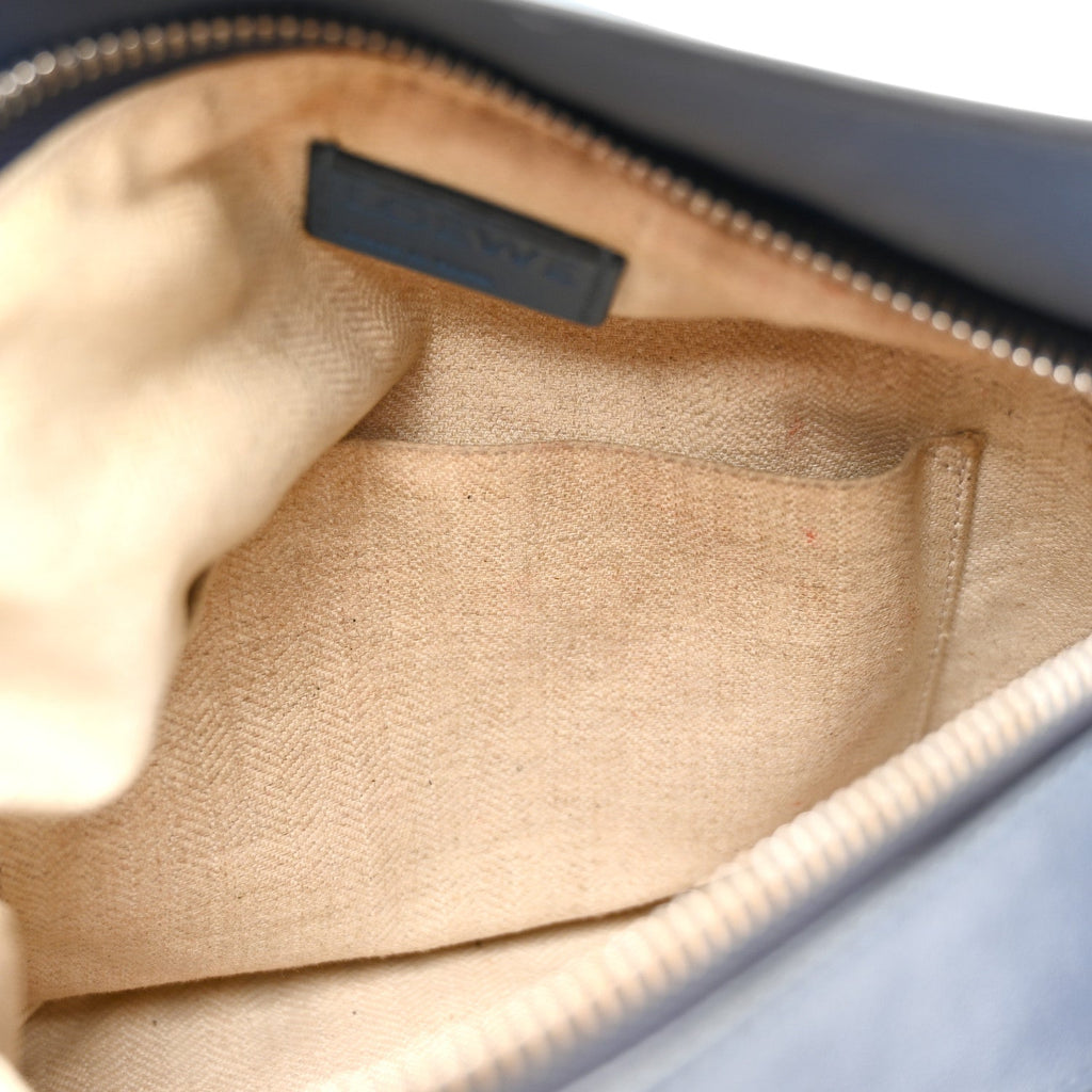 Calfskin Medium Puzzle Bag Marine Stone Steel Blue
