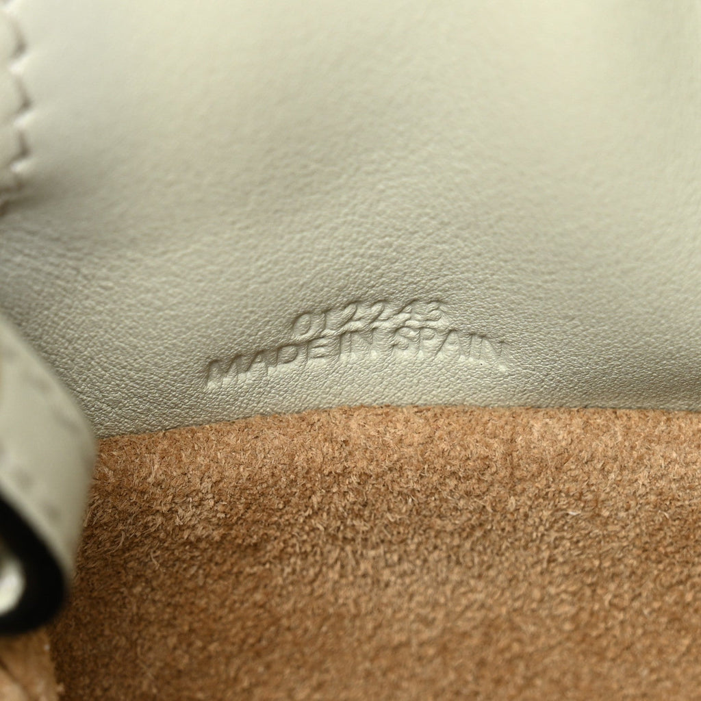 Calfskin Mini Flamenco Knot Clutch Light Celadon
