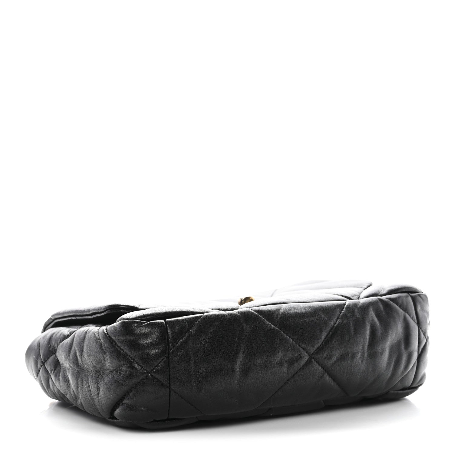 Lambskin Quilted Medium Chanel 19 Flap Black