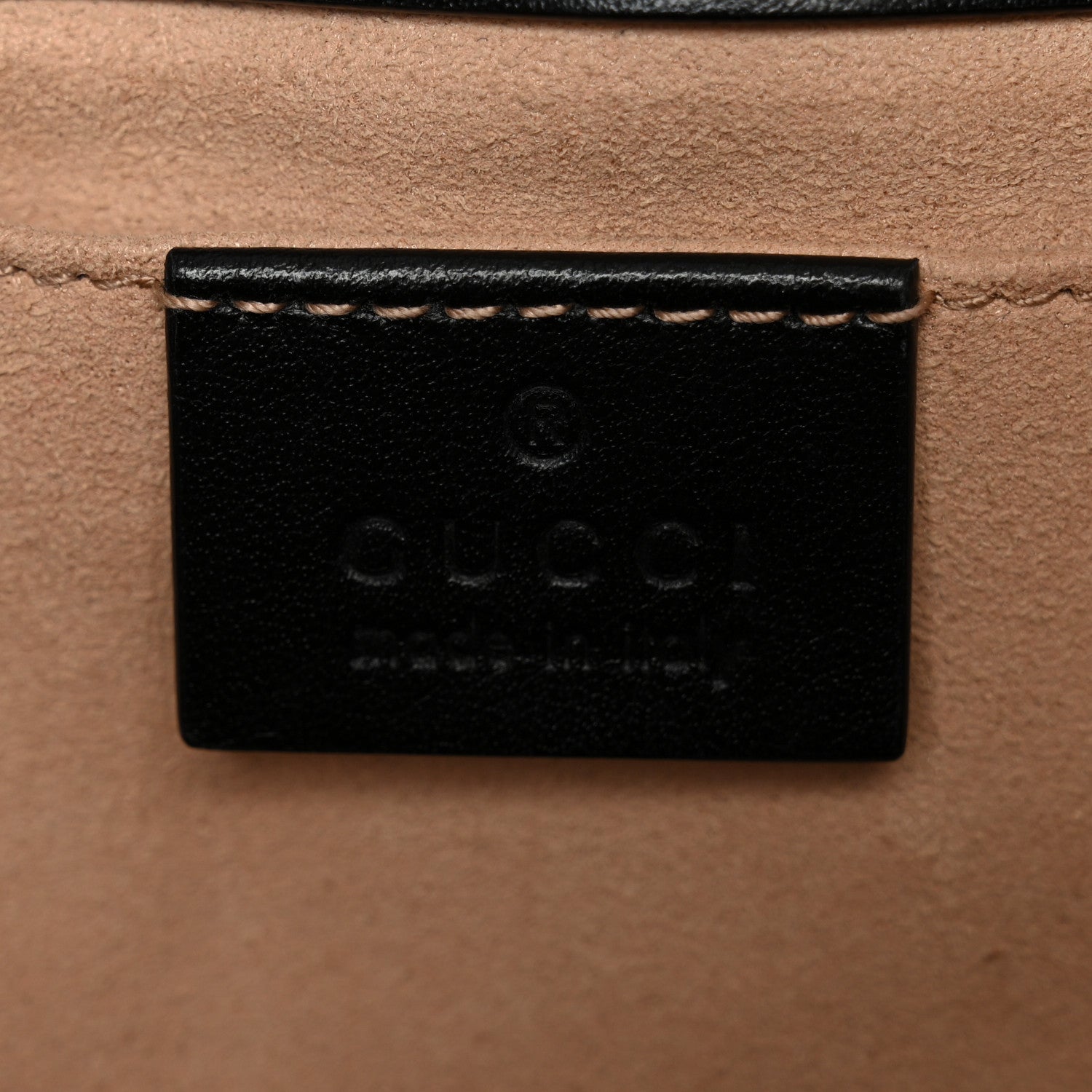 Calfskin Matelasse Mini GG Marmont Shoulder Bag Black