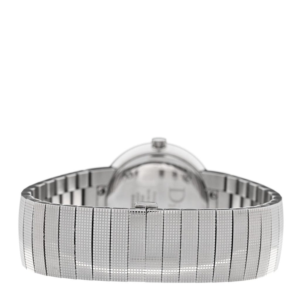 Stainless Steel Diamond Bezel Mother of Pearl 33mm La D De Dior Quartz Watch