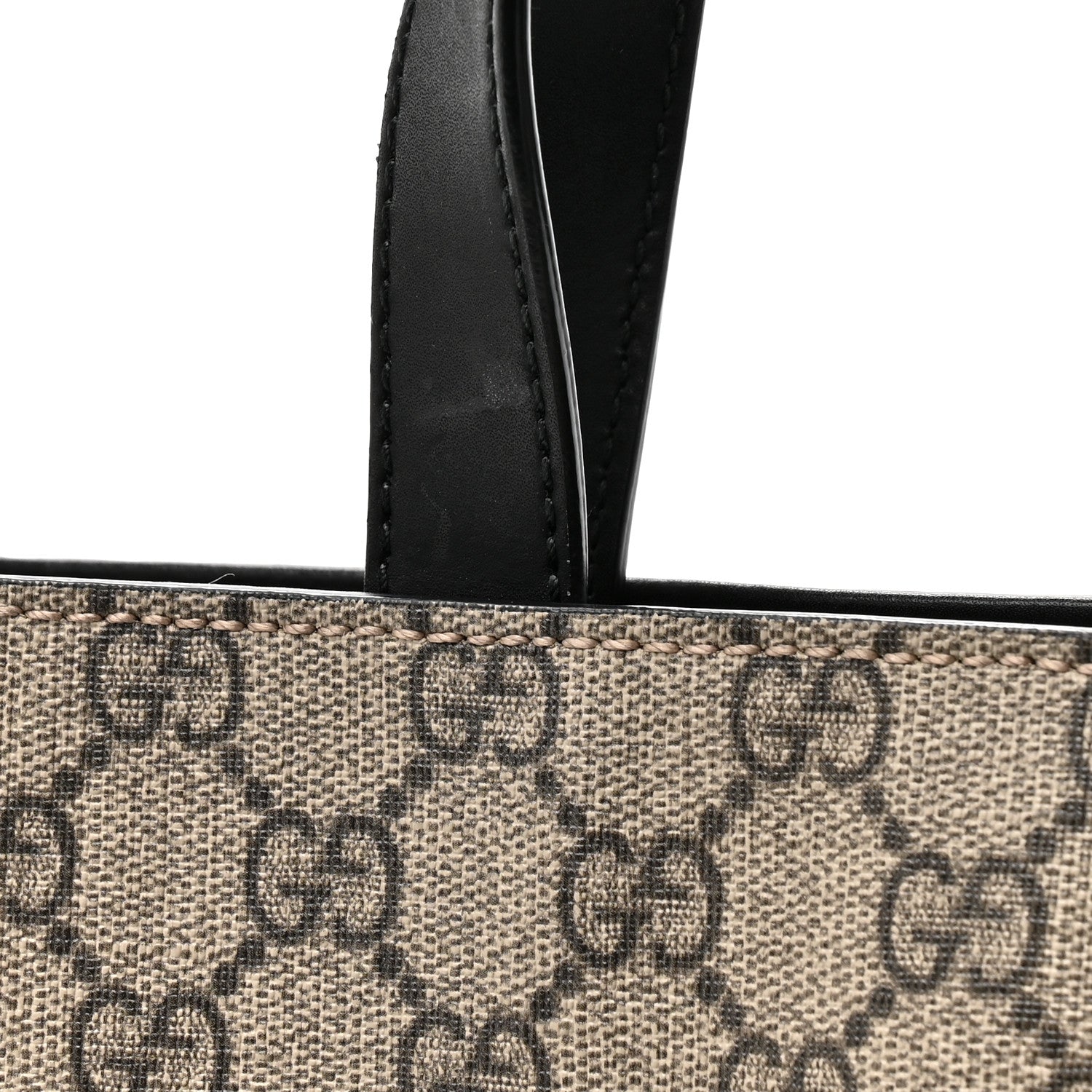 Soft GG Supreme Monogram Web Vertical Tote Black