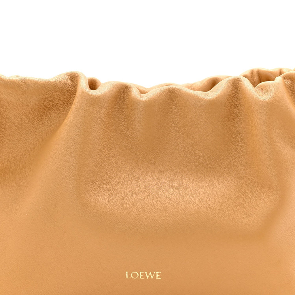 Mellow Nappa Donut Medium Chain Flamenco Knot Clutch Sahara
