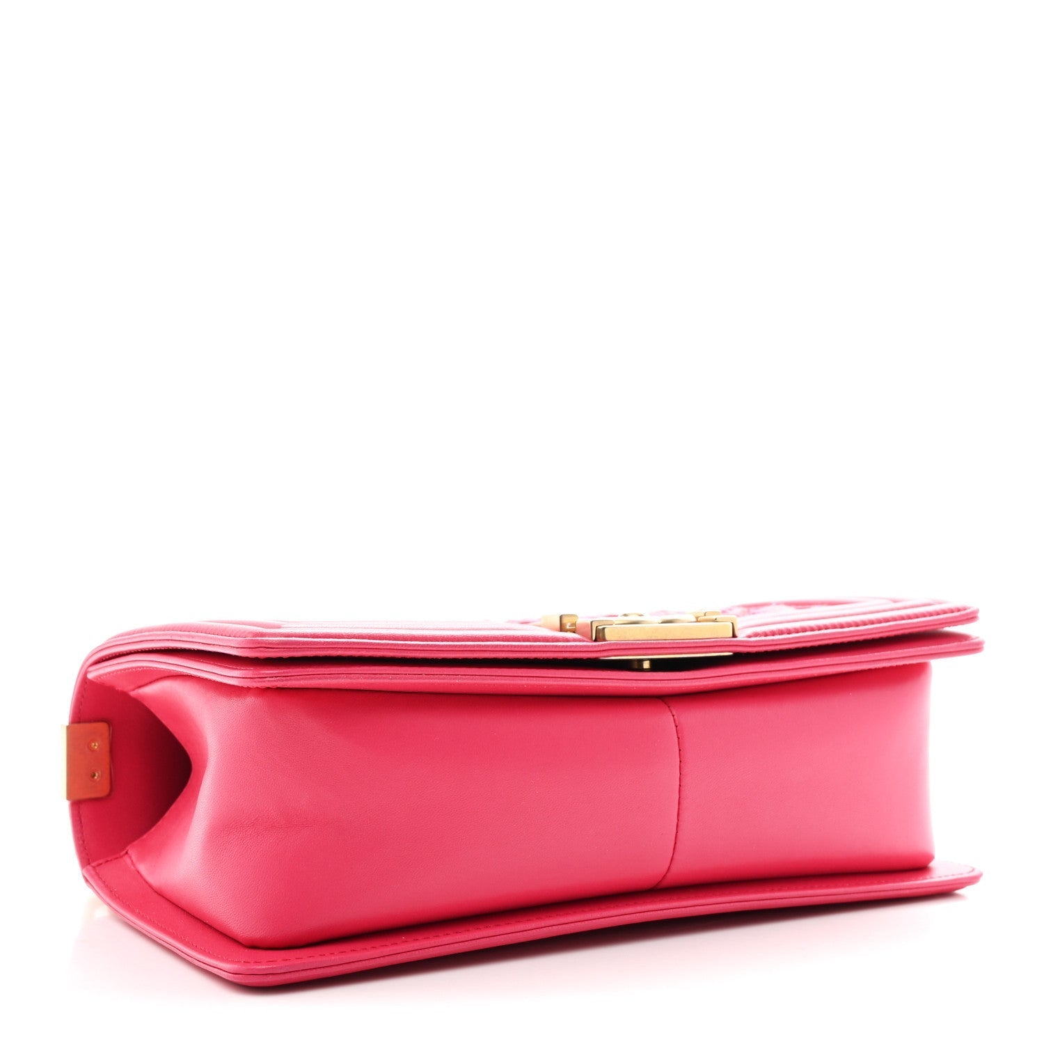 Lambskin Tweed Medium Boy Flap Fuchsia
