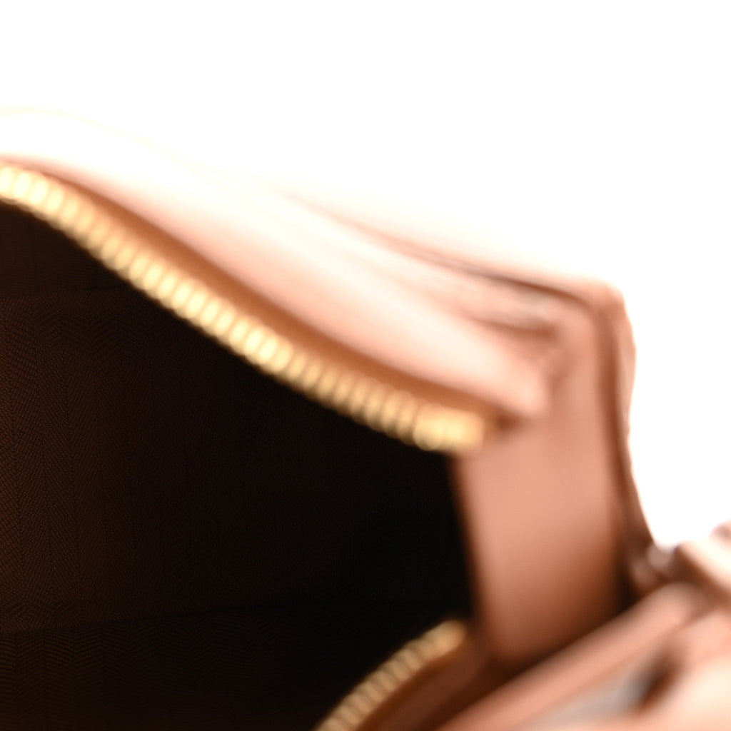 Satin Calfskin Mini Puzzle Bag Pecan