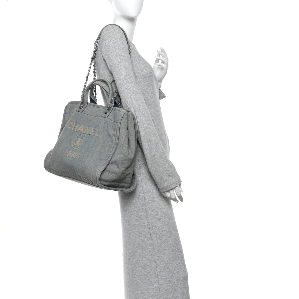 Denim Medium Deauville Tote Light Blue