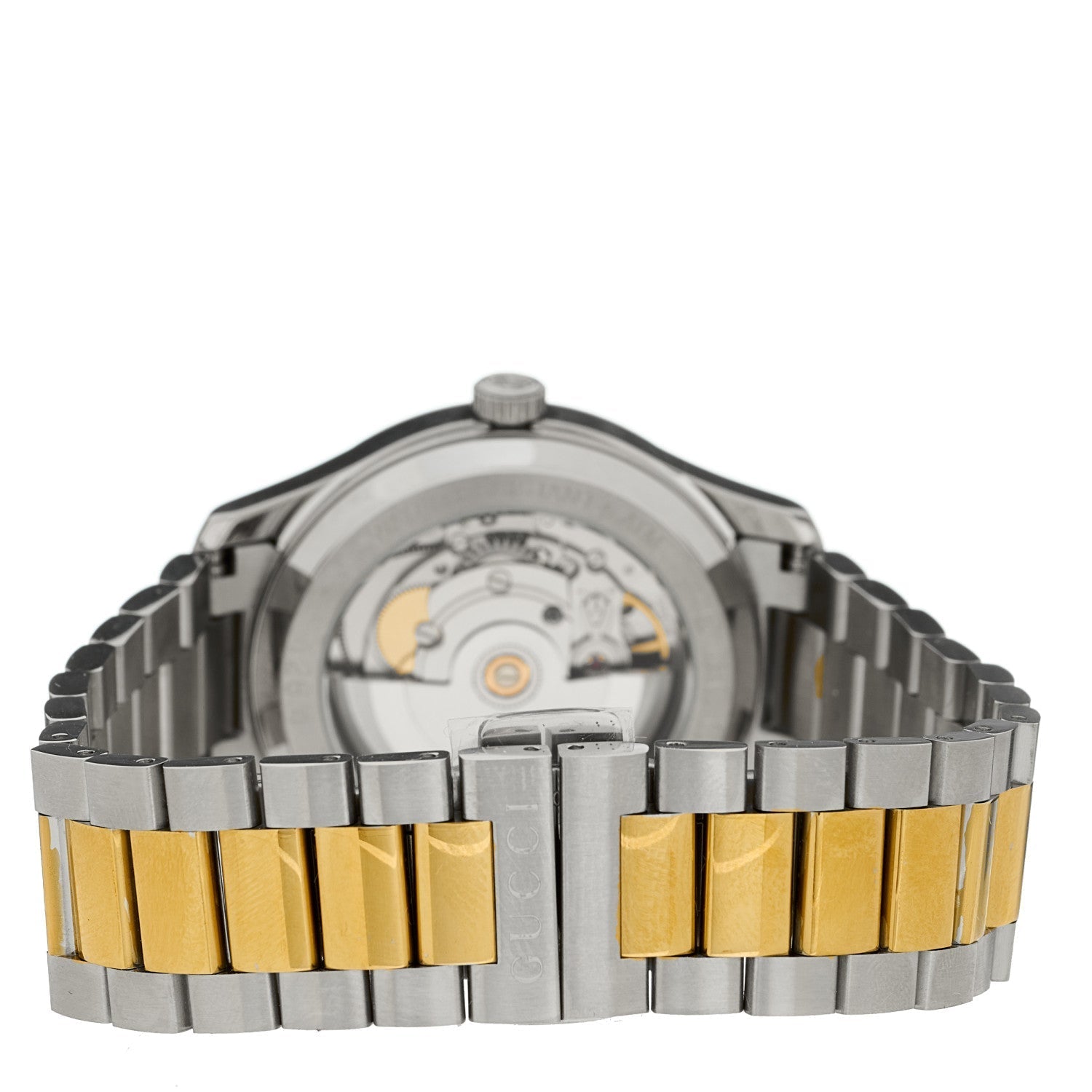 Stainless Steel 38mm G-Timeless Two Tone Bee Automatic Watch Silver