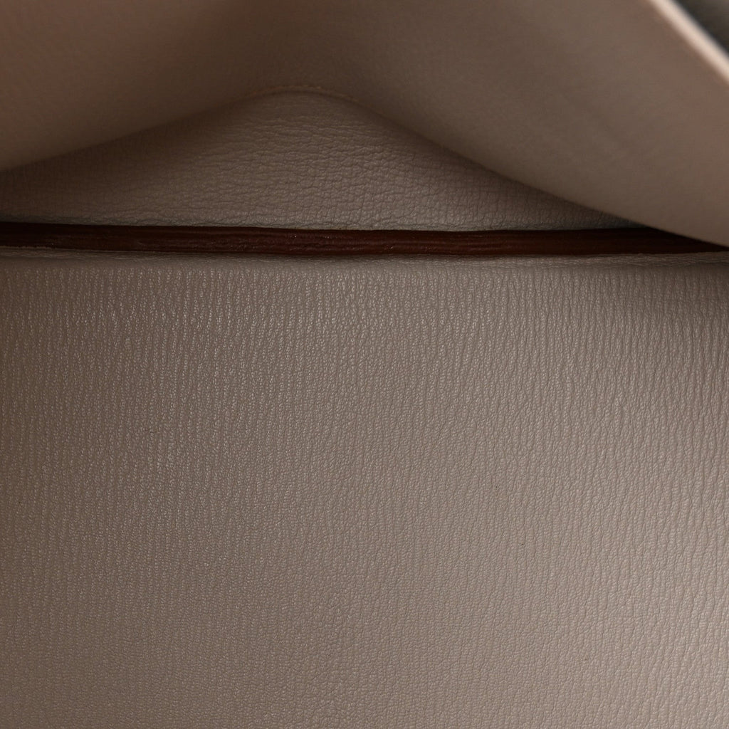 Togo Horseshoe Birkin 35 Orange Gris Perle