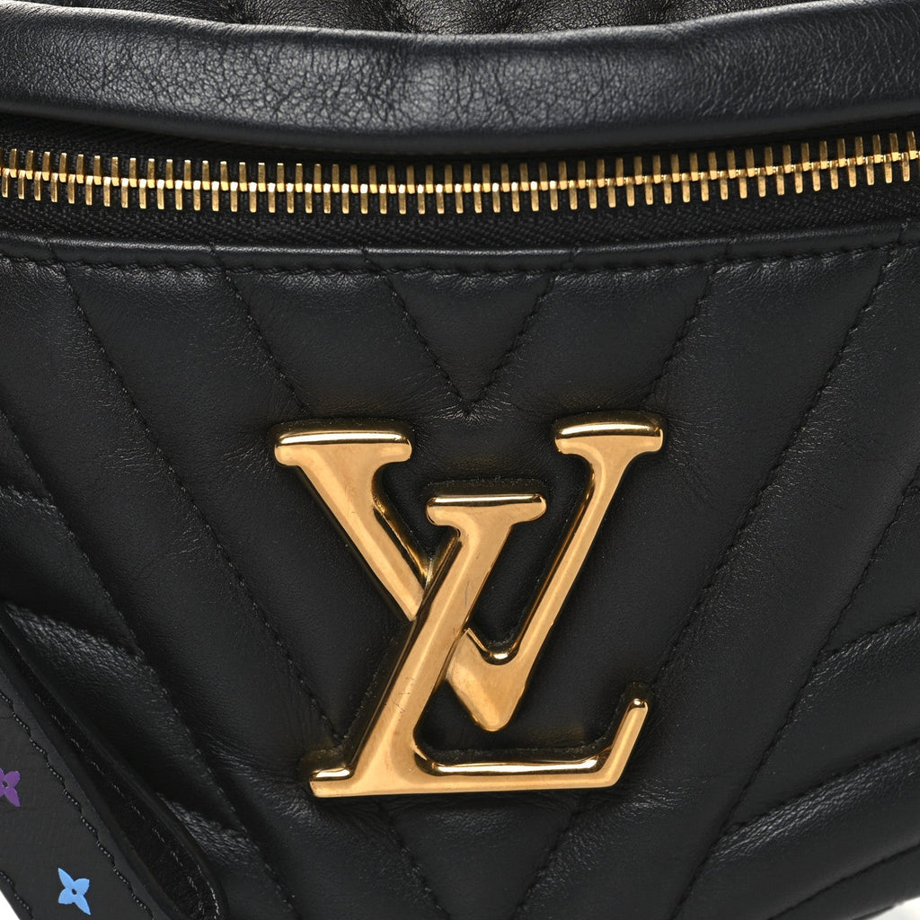 Calfskin Quilted New Wave Bumbag Black