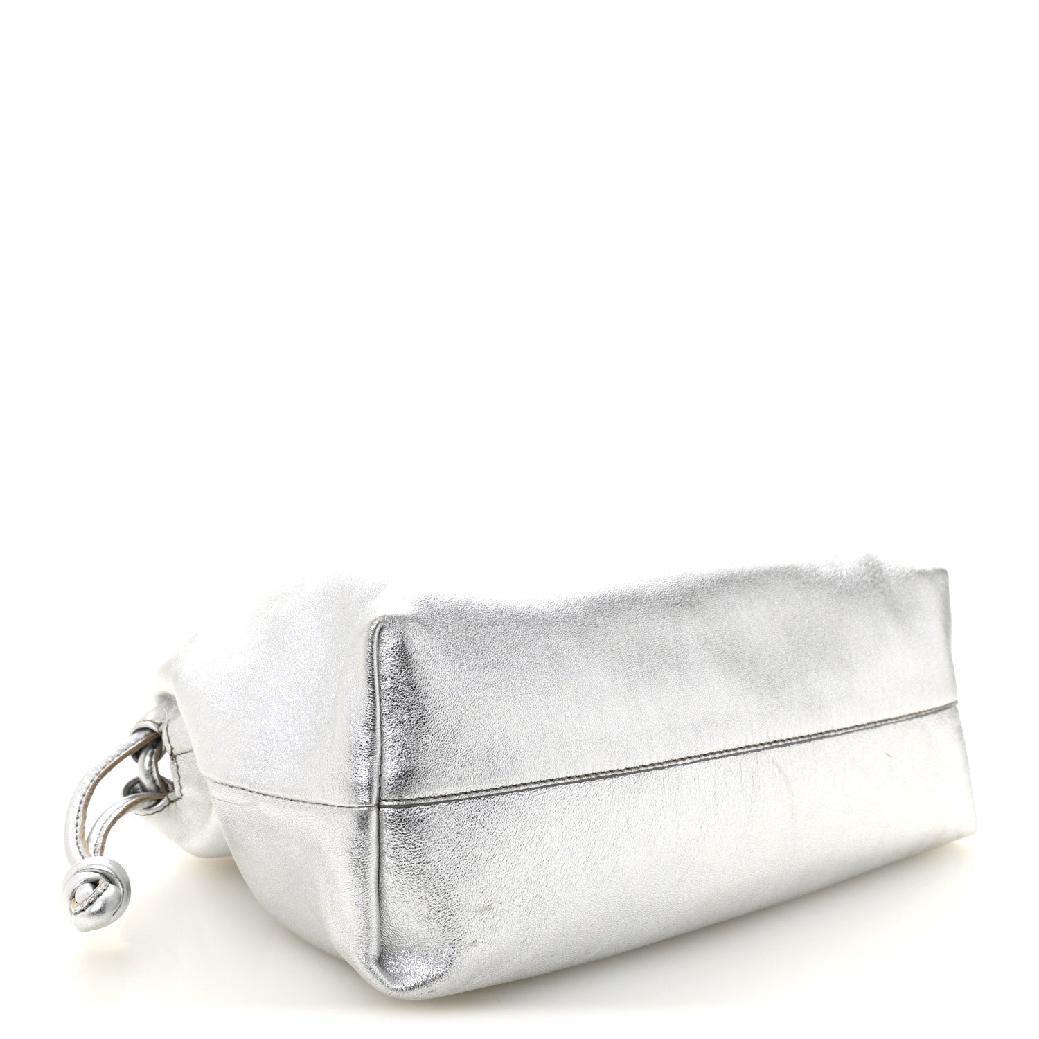 Metallic Nappa Donut Chain Flamenco Knot Silver