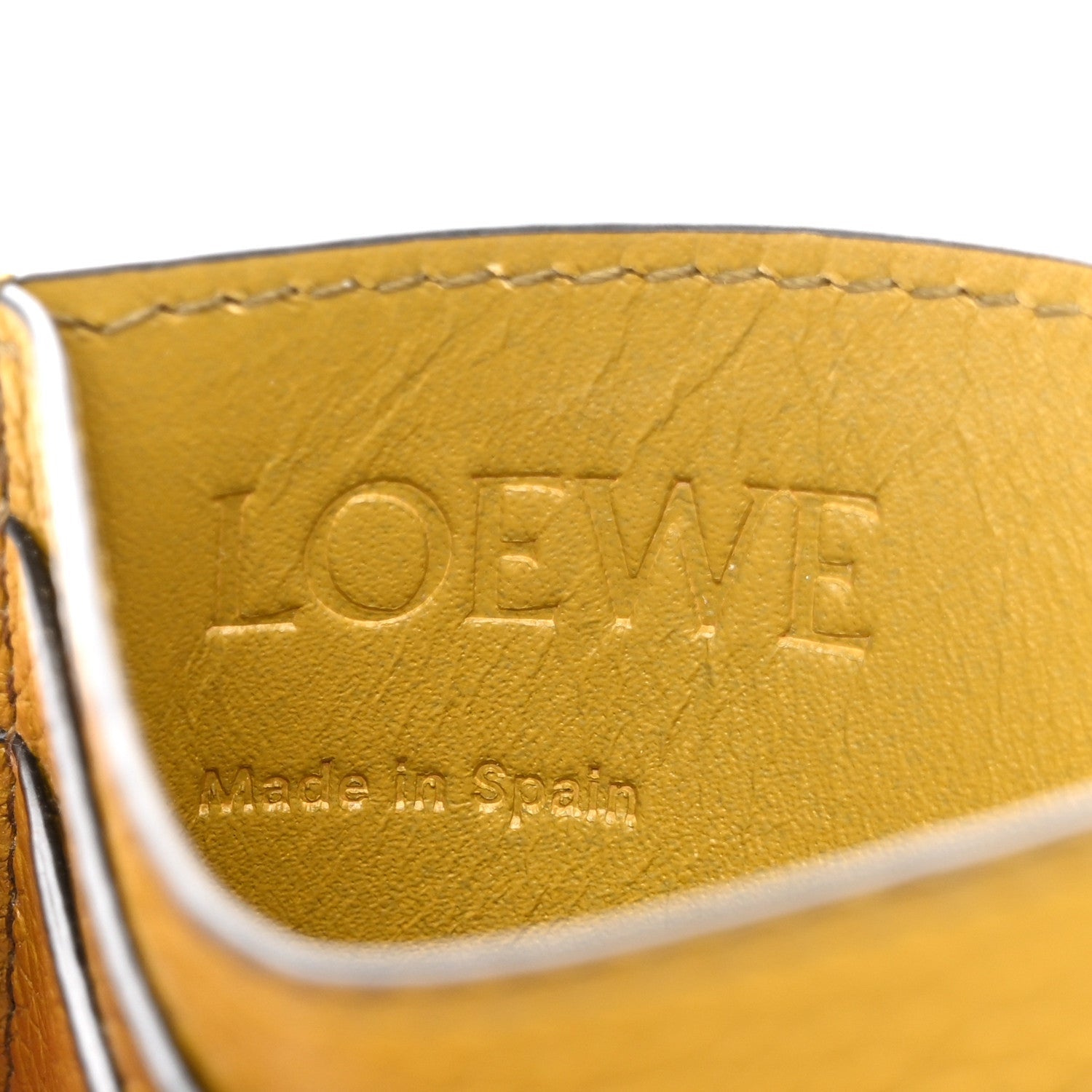 Grained Calfskin Signature Plain Card Holder