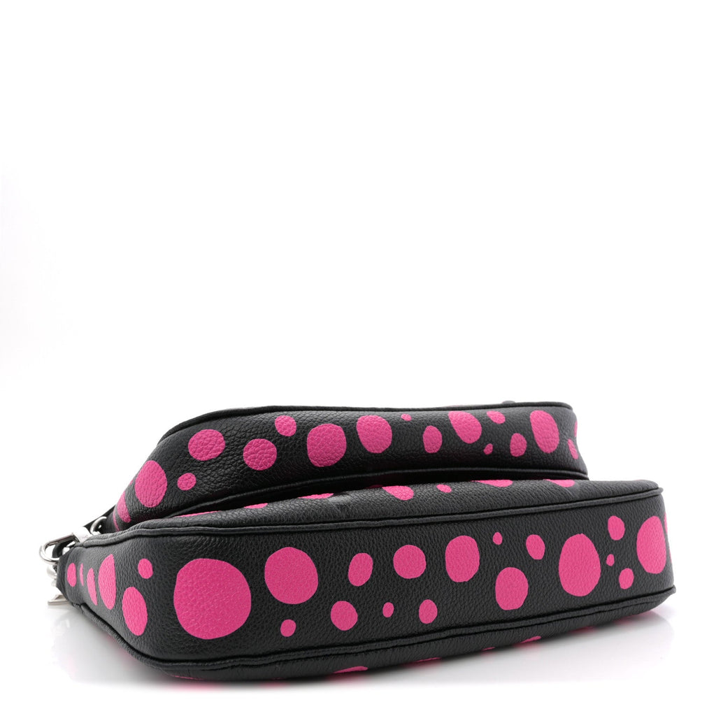 LV X YK Empreinte Multi Pochette Accessories Black Fuchsia