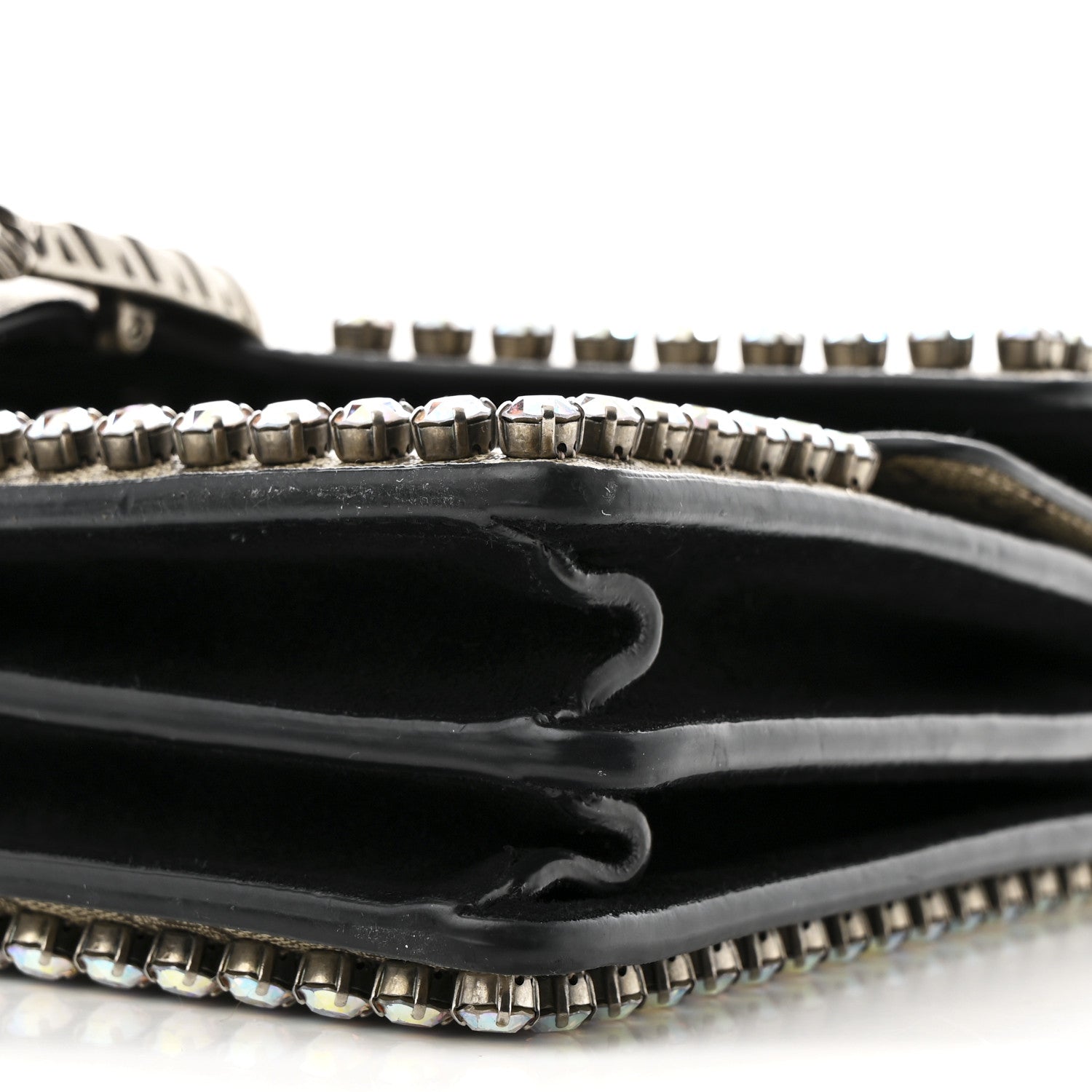 GG Supreme Monogram Crystal Small Dionysus Shoulder Bag Black