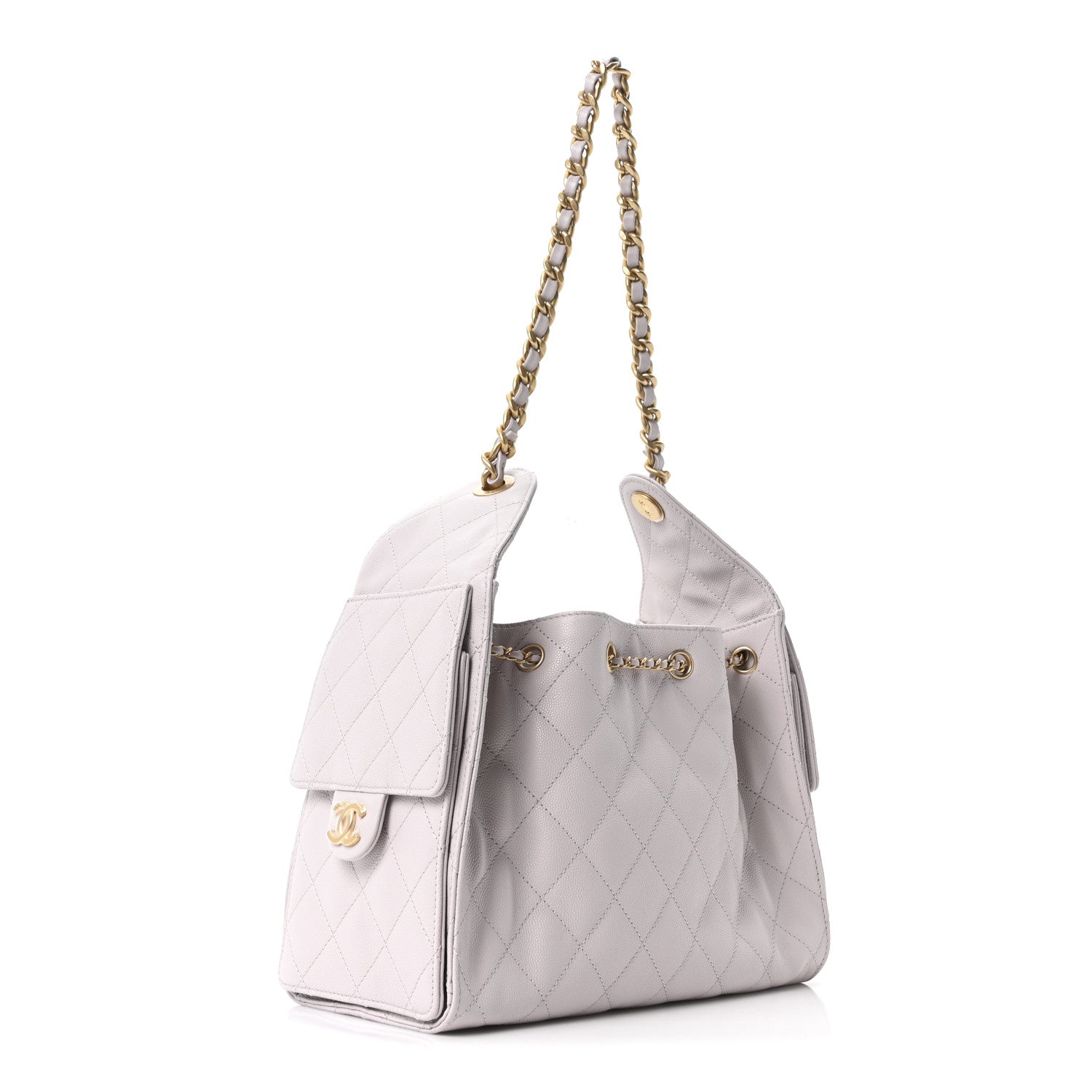 Caviar Quilted Small Chanel 25 Handbag Lilas Lilac