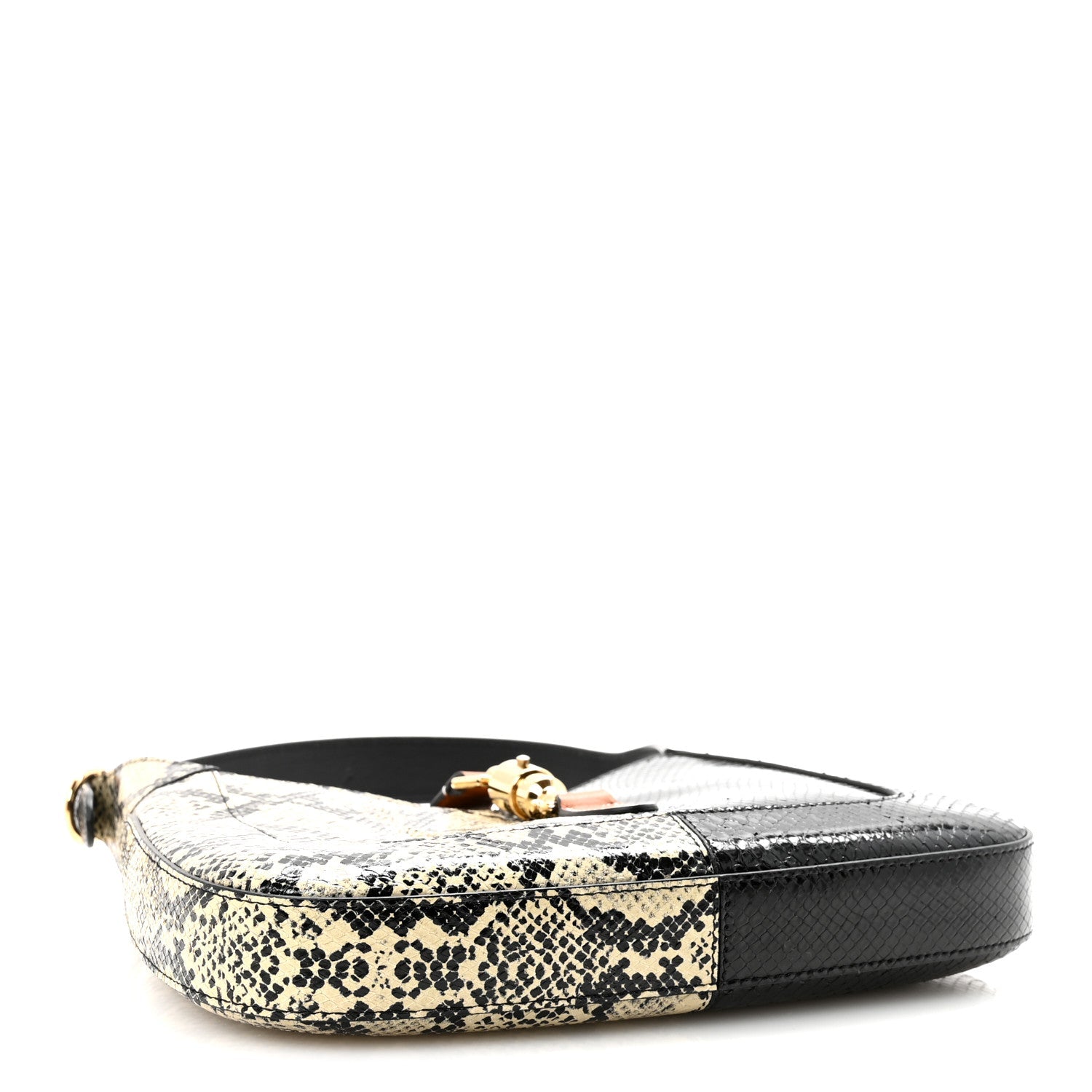 Snakeskin Small Jackie 1961 Hobo Black Beige