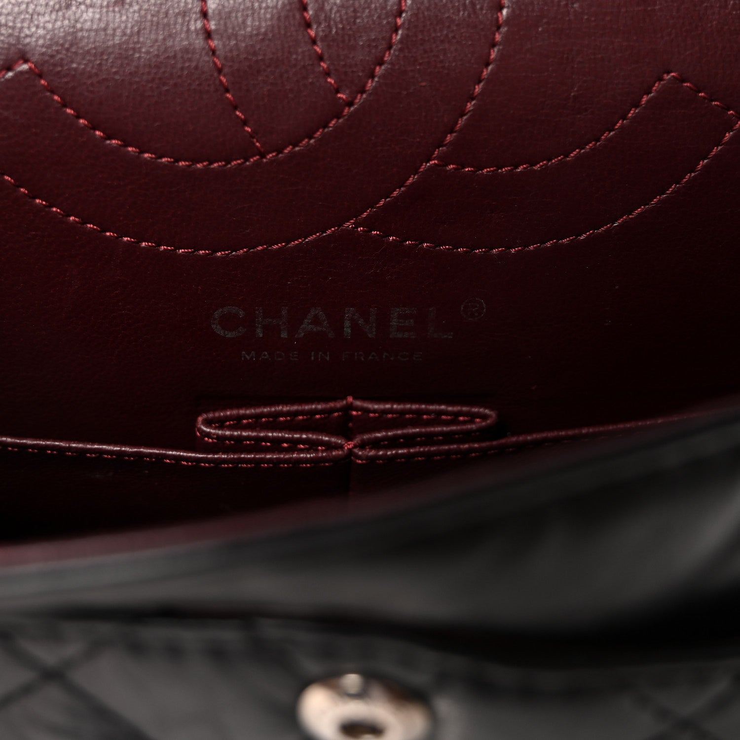 Aged Calfskin Quilted 2.55 Reissue 225 Flap Black