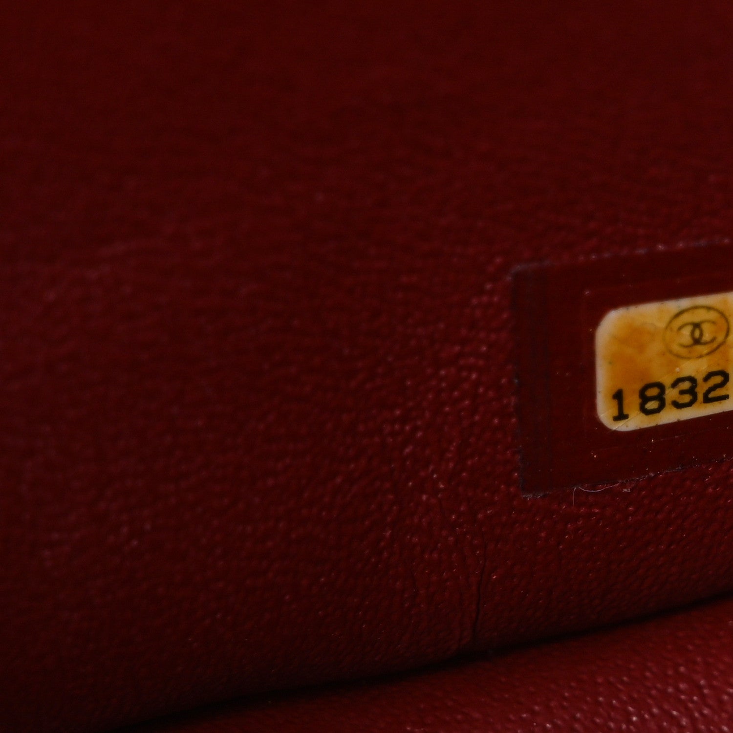 Caviar Quilted Jumbo Double Flap Burgundy