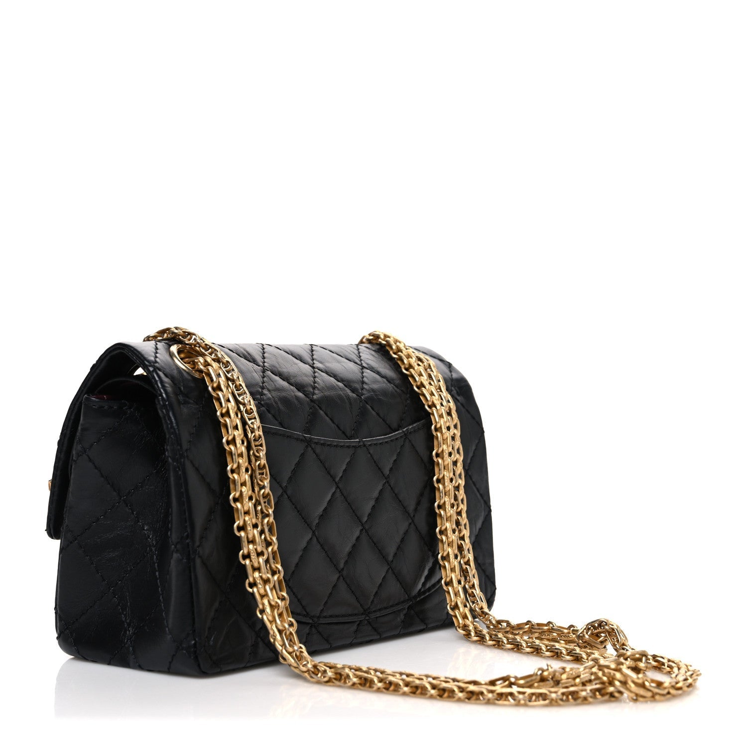 Aged Calfskin Lucky Charms 2.55 Reissue 224 Flap Black