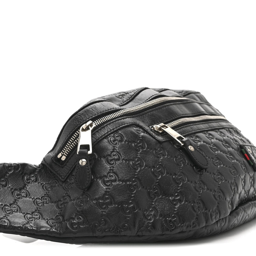 Guccissima Web Belt Bag Black