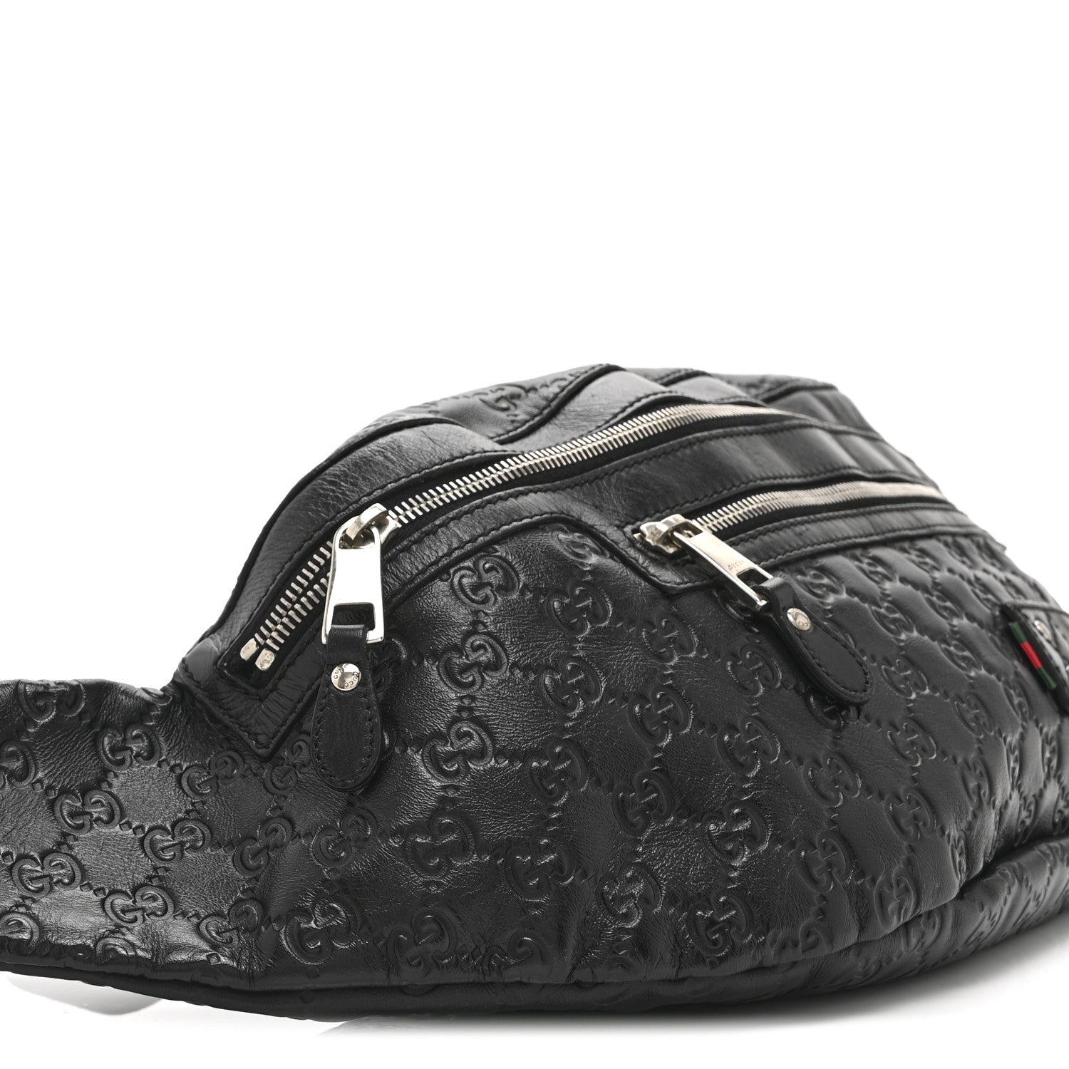 Guccissima Web Belt Bag Black