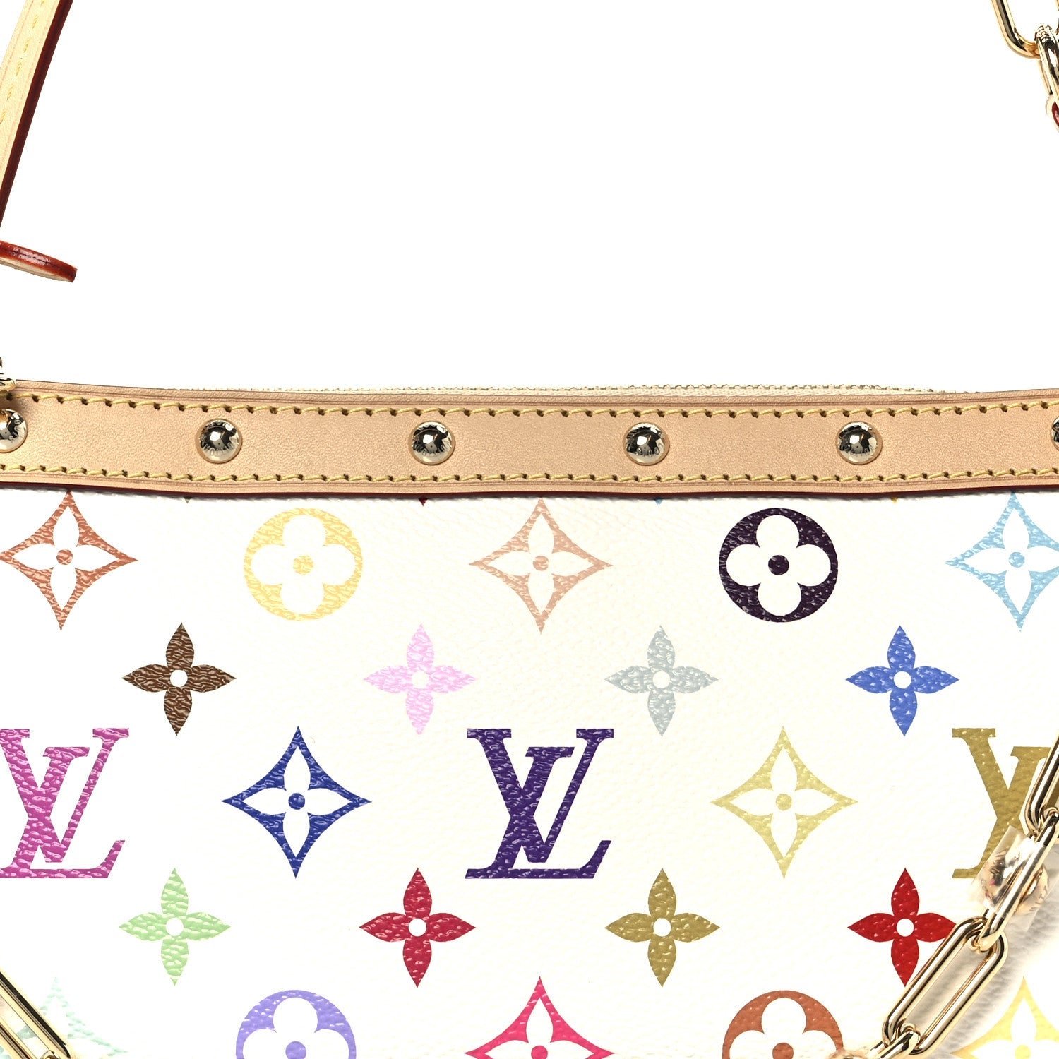 LV X TM Monogram Multicolor Pochette Accessories White