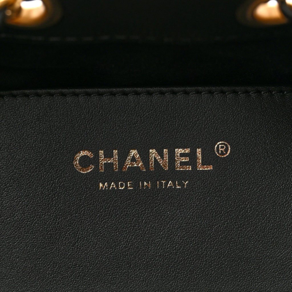 Caviar Quilted Mini Chanel 25 Handbag Black