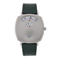 Stainless Steel Calfskin 35mm Grip Quartz Watch Green
