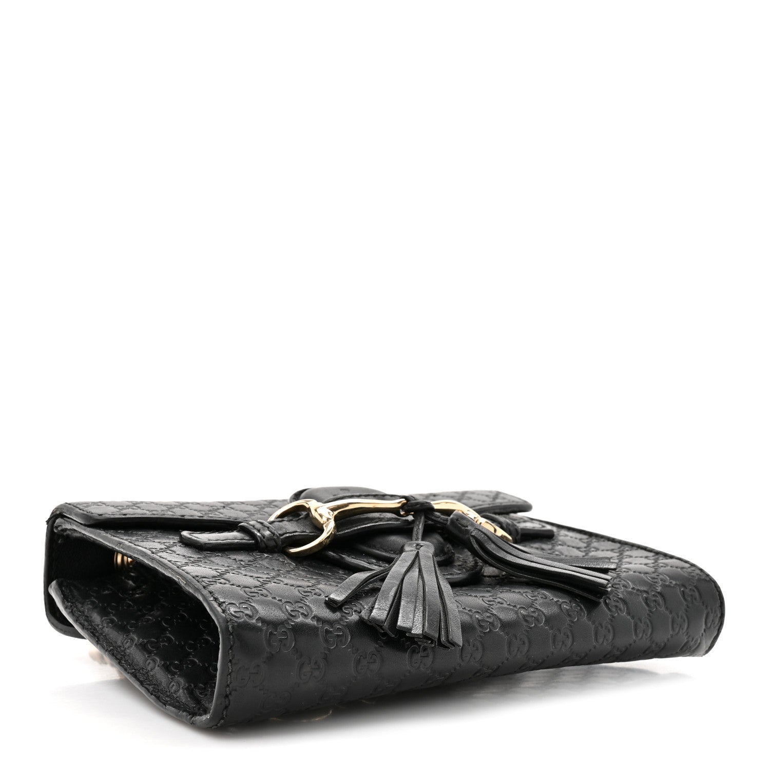 Microguccissima Mini Emily Chain Shoulder Bag Black