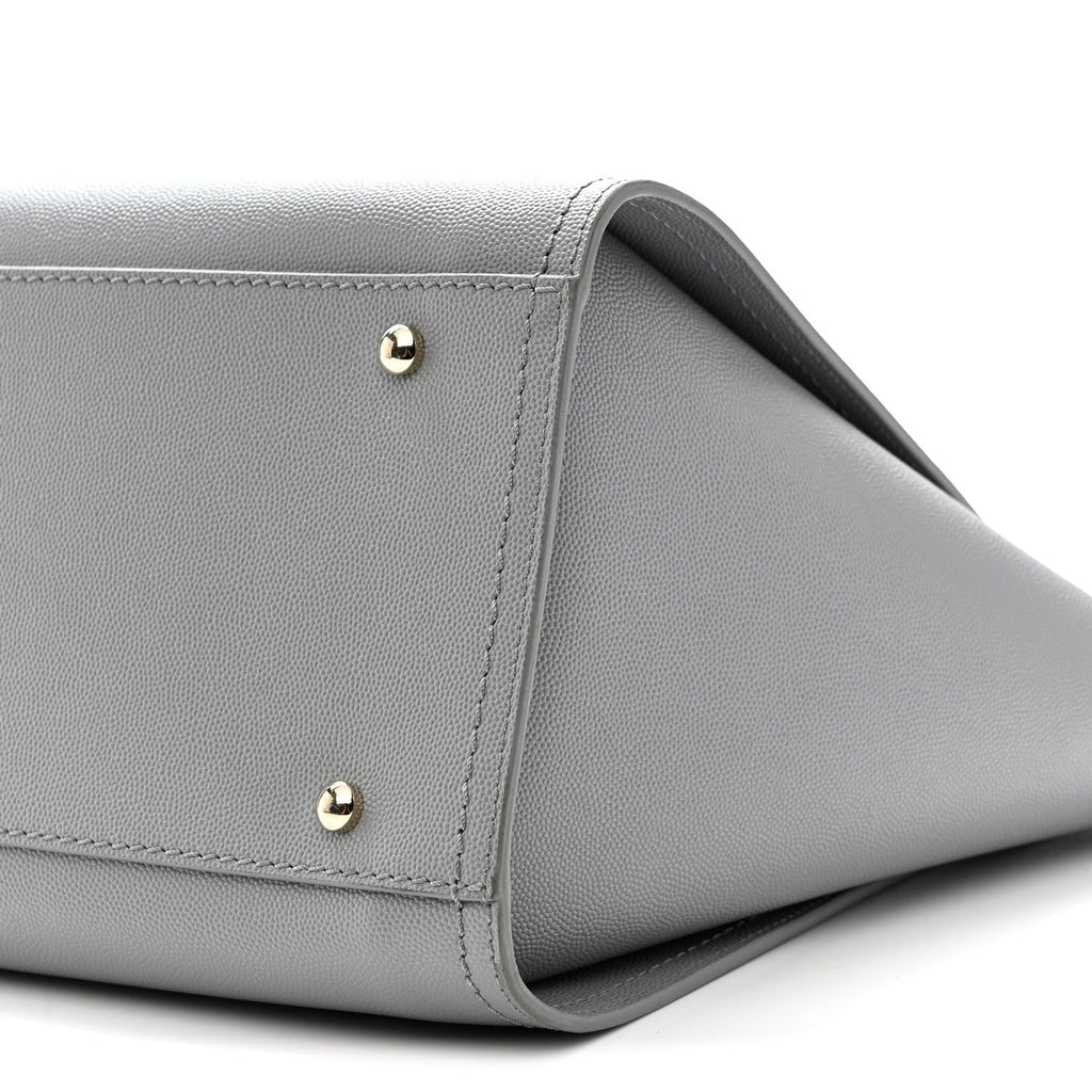 Caviar Studded Medium Deauville Tote Grey