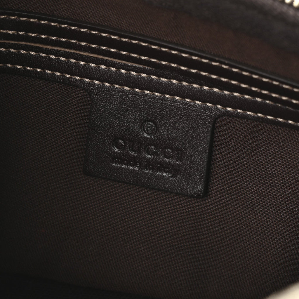 GG Supreme Monogram Belt Bag Dark Brown