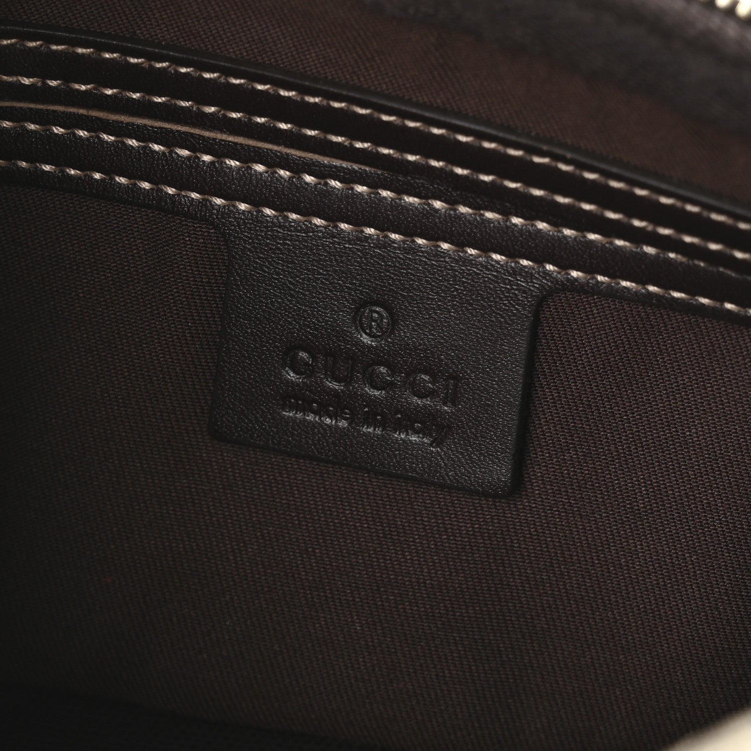 GG Supreme Monogram Belt Bag Dark Brown