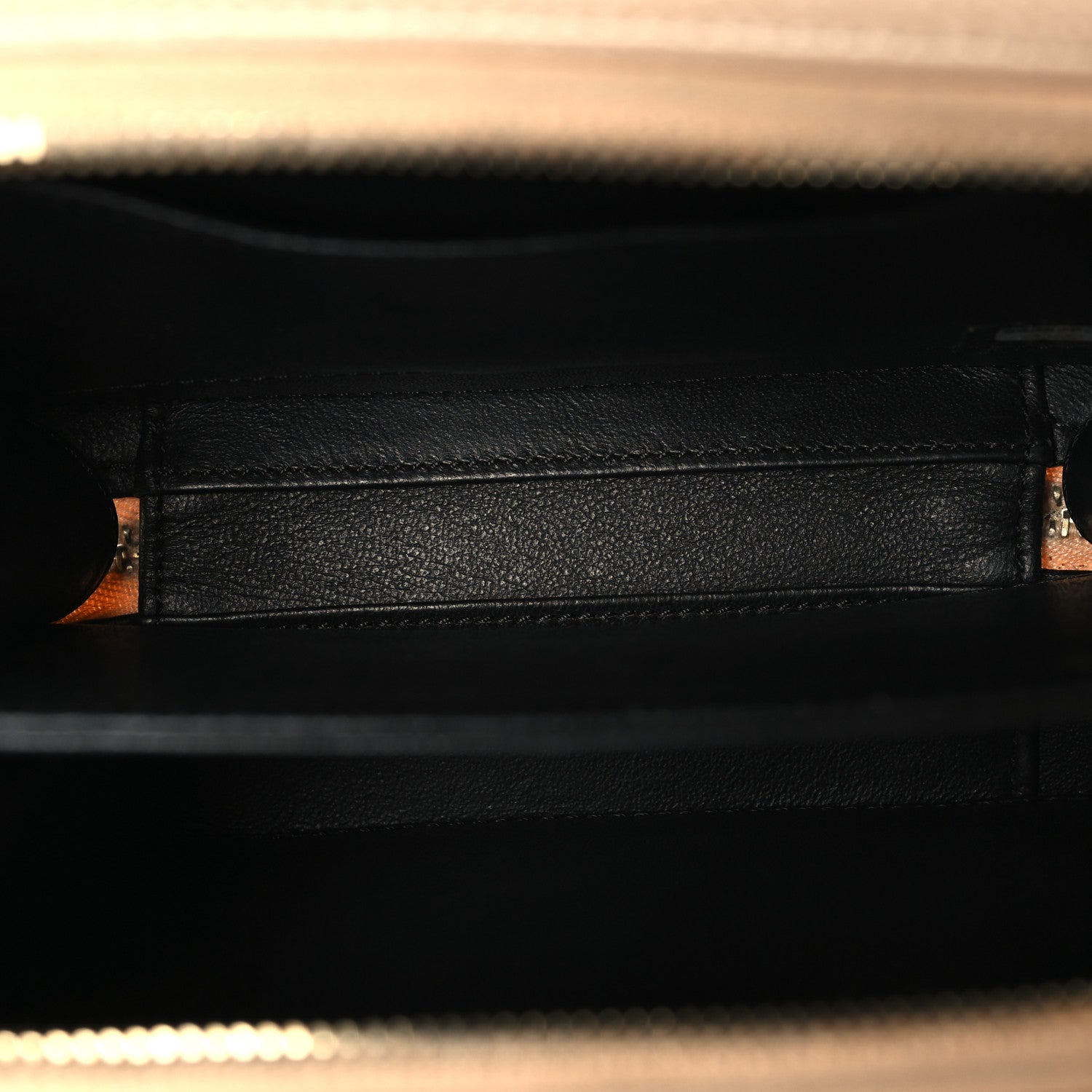 Caviar Quilted Small CC Filigree Vanity Case Beige Black