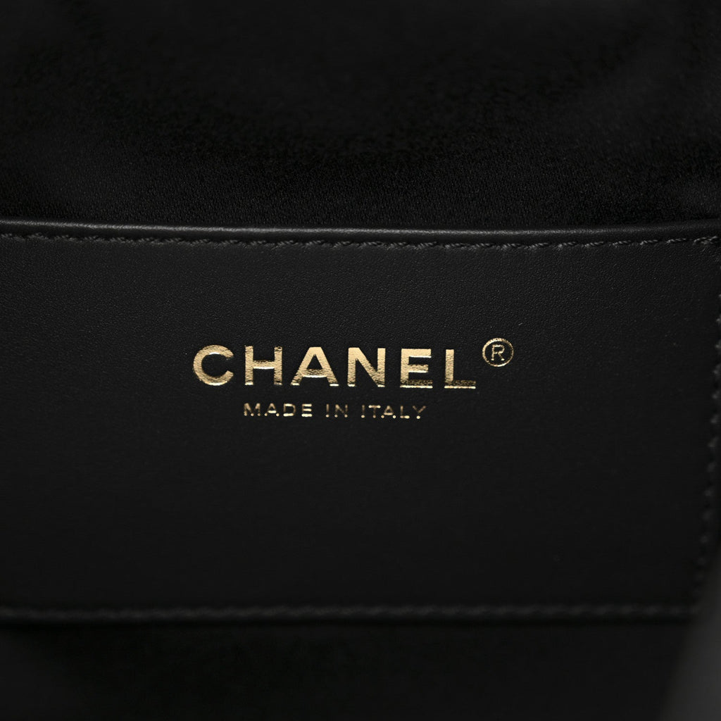 Suede Quilted Small Chanel 25 Handbag Black