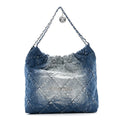 Denim Quilted Chanel 22 Blue